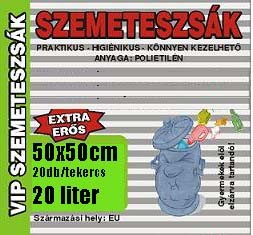 Szemeteszsák, 25 l, 20 db